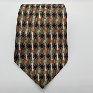 vintage Michael Austin tie oval pattern 4 in wide 59 in long